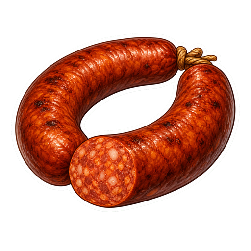 Chorizo Paraguayo sticker illustration