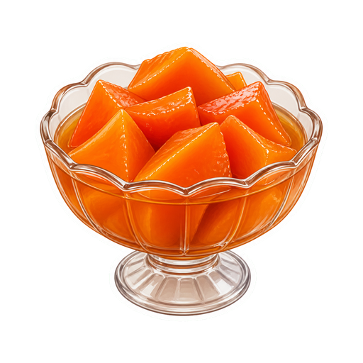 Papaya in Syrup sticker illustration