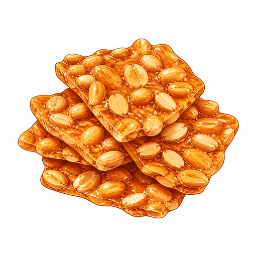 Peanut Brittle sticker illustration