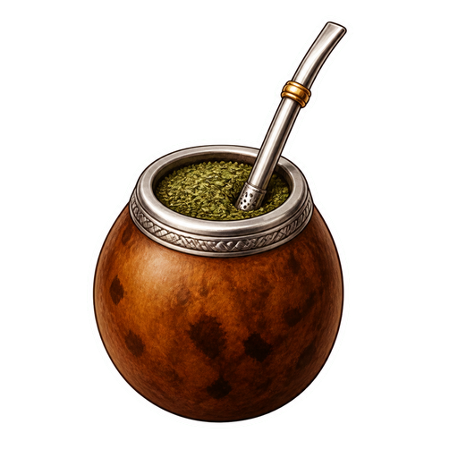 Yerba Mate Kurupí sticker illustration
