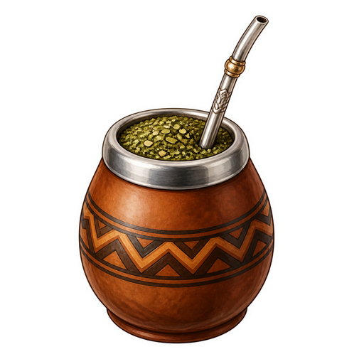 Yerba Mate Pajarito sticker illustration