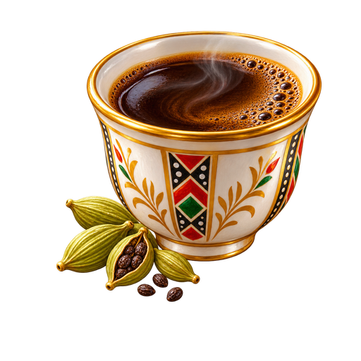 Somali Coffee sticker illustration