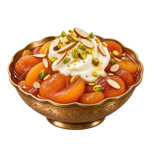 Qubani ka meetha sticker illustration