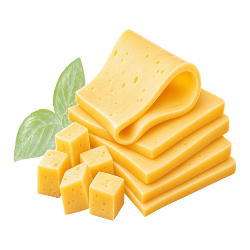 Queijo Prato sticker illustration