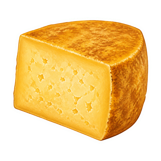 Queso de Año sticker illustration