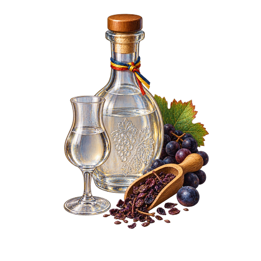 Rachiu de Tescovină sticker illustration