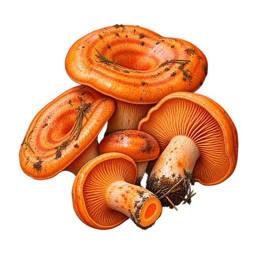 Saffron Milk Caps sticker illustration