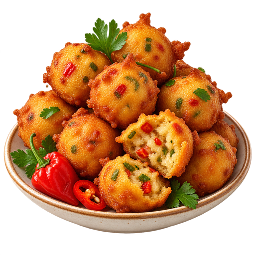 Chili Fritters sticker illustration