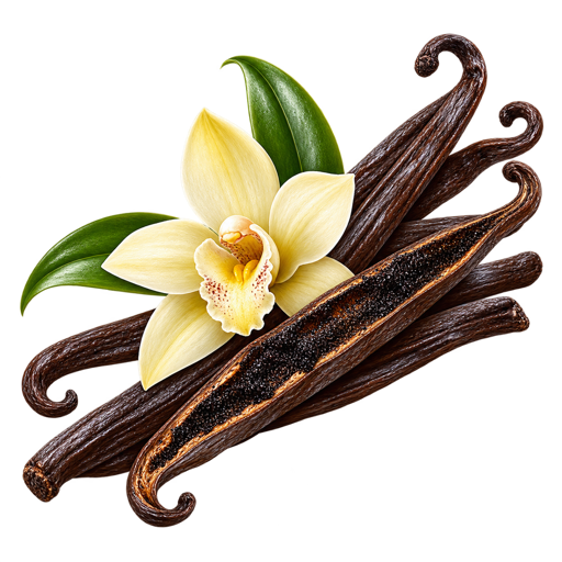 Bourbon Vanilla sticker illustration