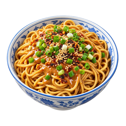Hot Dry Noodles sticker illustration