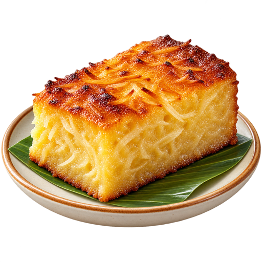 Cassava Cake sticker illustration