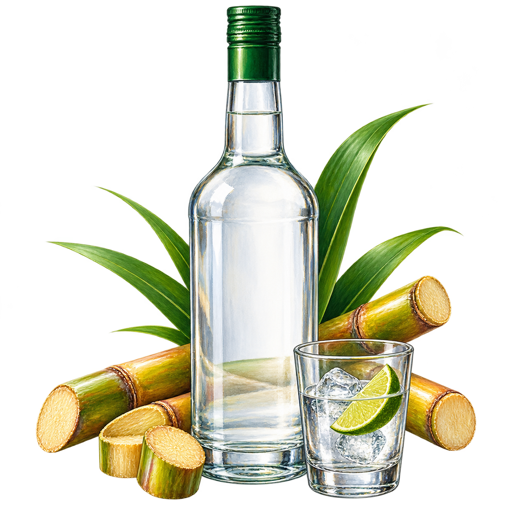 Charrette Rum sticker illustration