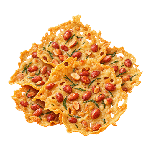 Rempeyek sticker illustration