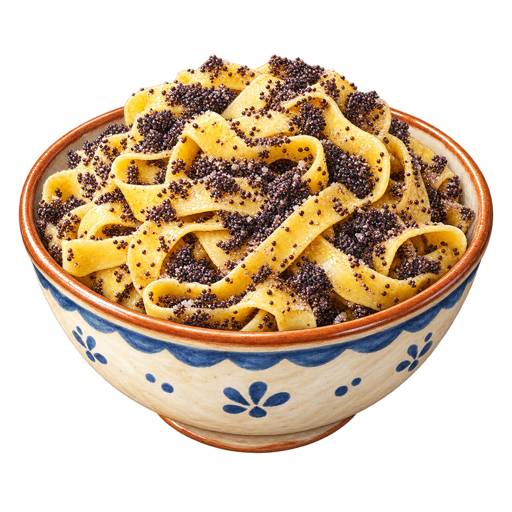 Noodles with Poppy Seeds sticker illustration