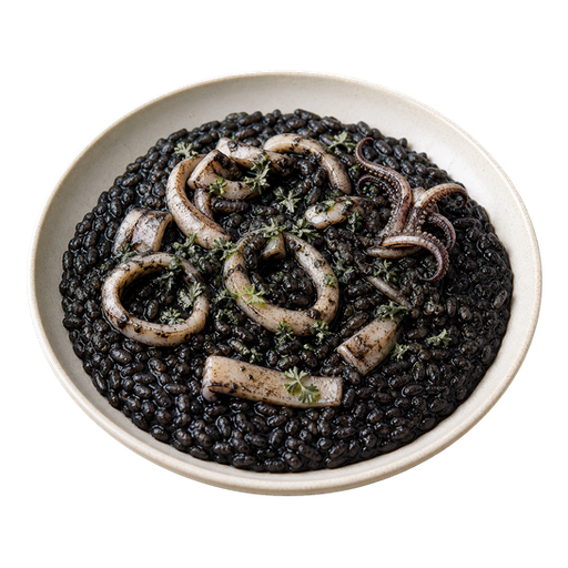Risotto al Nero di Seppia sticker illustration
