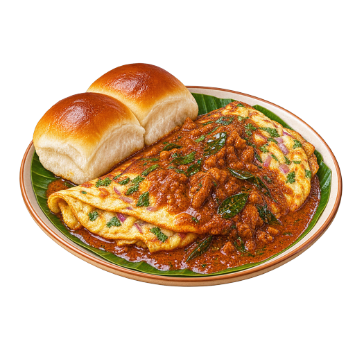 Ros omelet sticker illustration