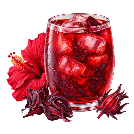 Rosa de Jamaica sticker illustration