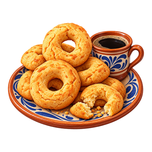 Honduran Rosquillas sticker illustration