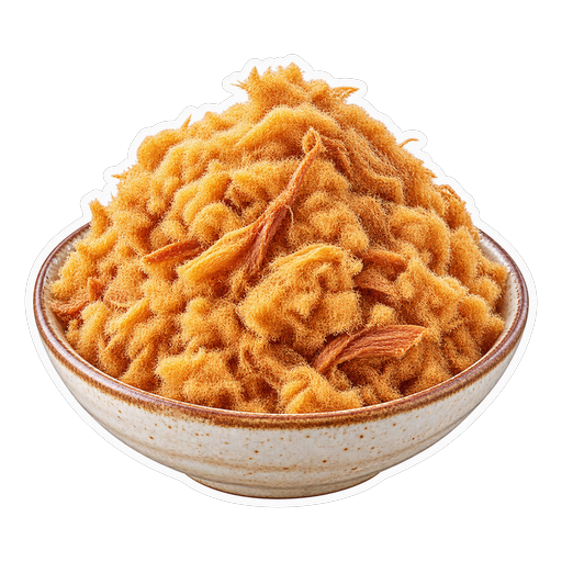 Pork Floss (Rousong) sticker illustration