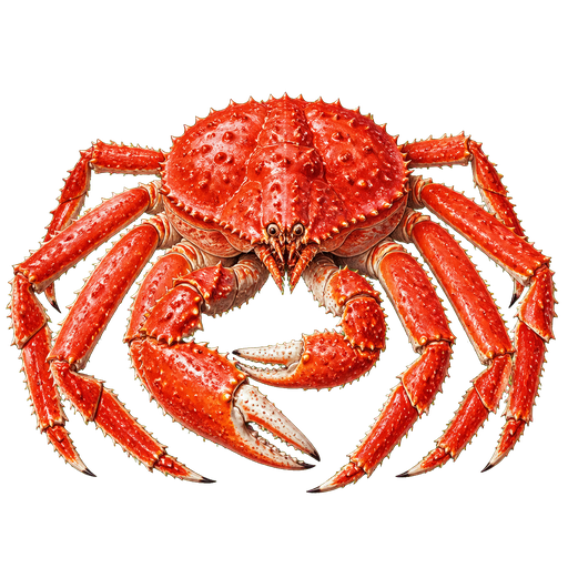 Kamchatka Crab sticker illustration