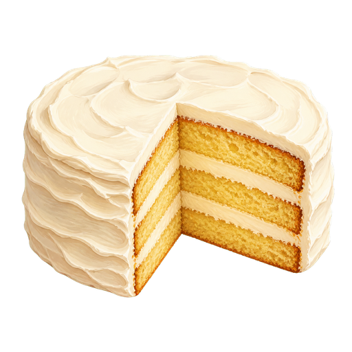 Sour Cream Cake sticker illustration