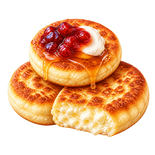Syrniki sticker illustration