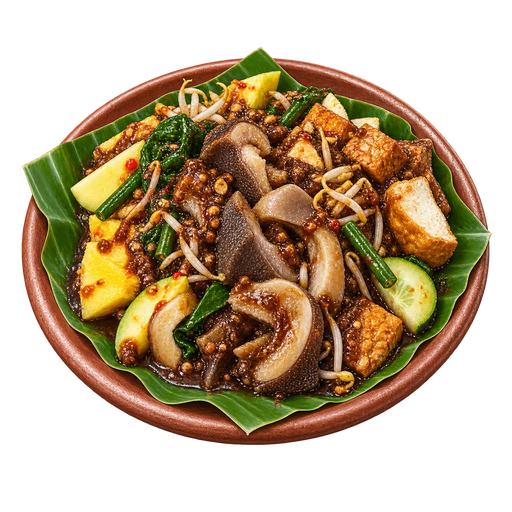 Rujak cingur sticker illustration