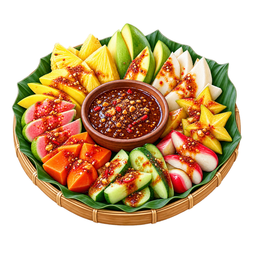 Rujak sticker illustration
