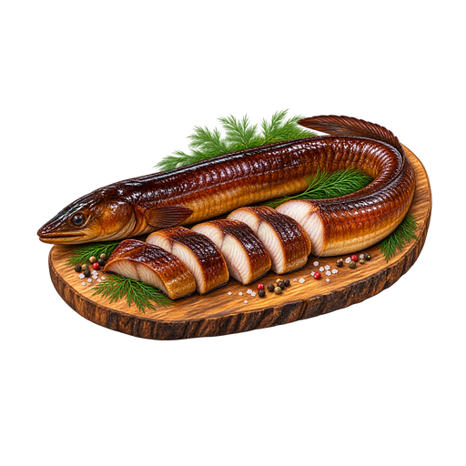 Smoked Eel sticker illustration