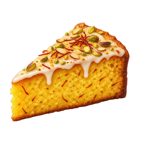 Saffron Cake sticker illustration