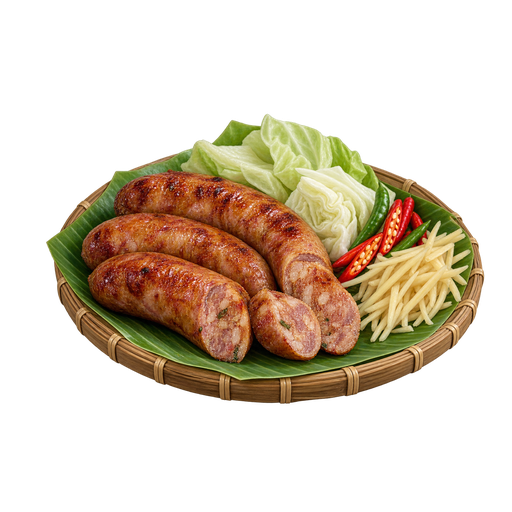 Sai Krok Isan sticker illustration