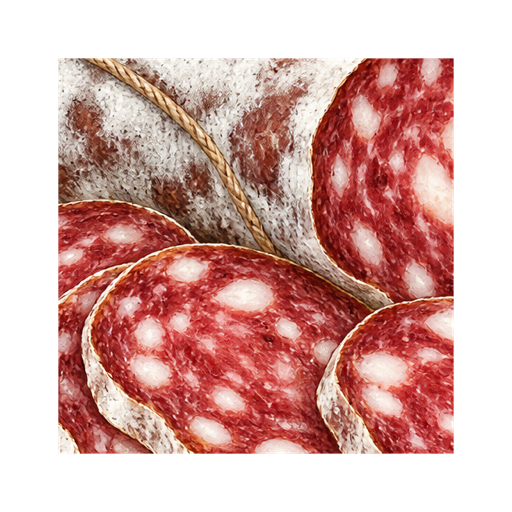 Ardennes Salami sticker illustration