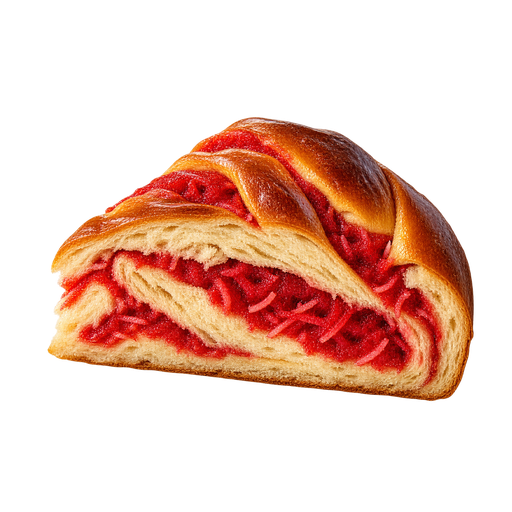 Red cake sticker illustration