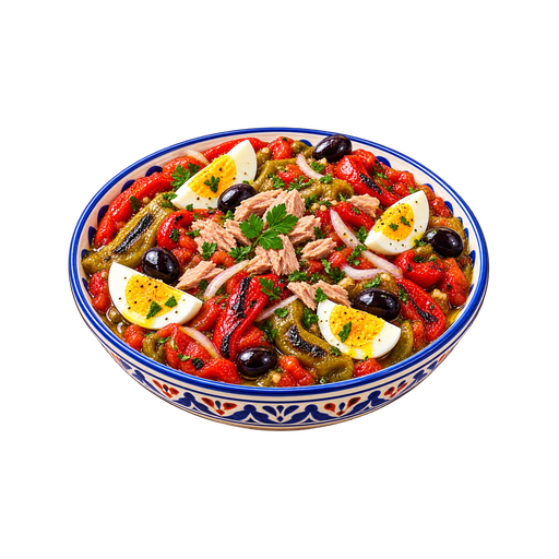 Salade Mechouia sticker illustration