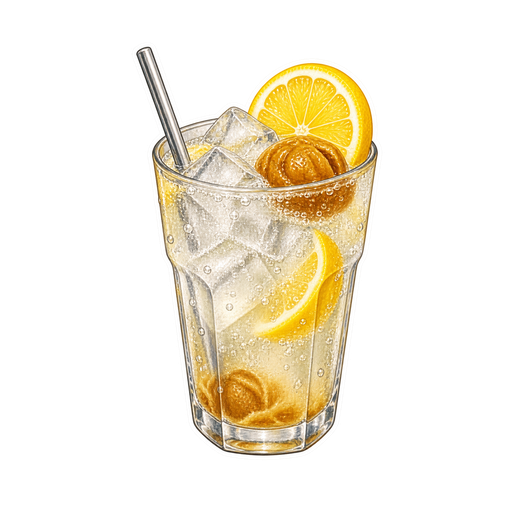 Salted Lemon 7-Up sticker illustration