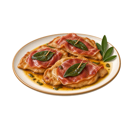 Saltimbocca alla Romana sticker illustration