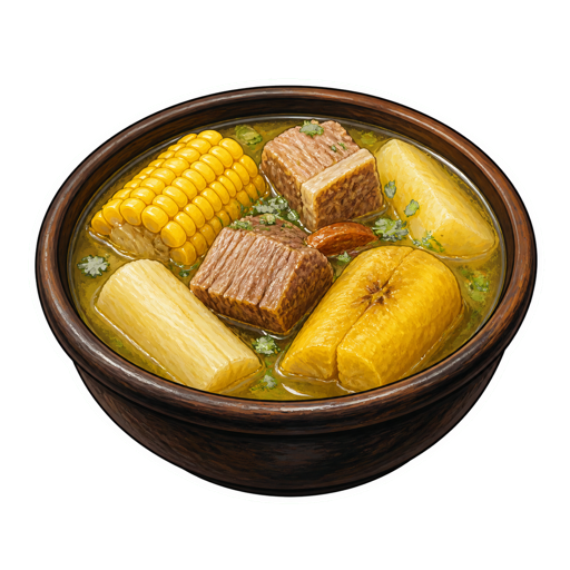 Sancocho sticker illustration
