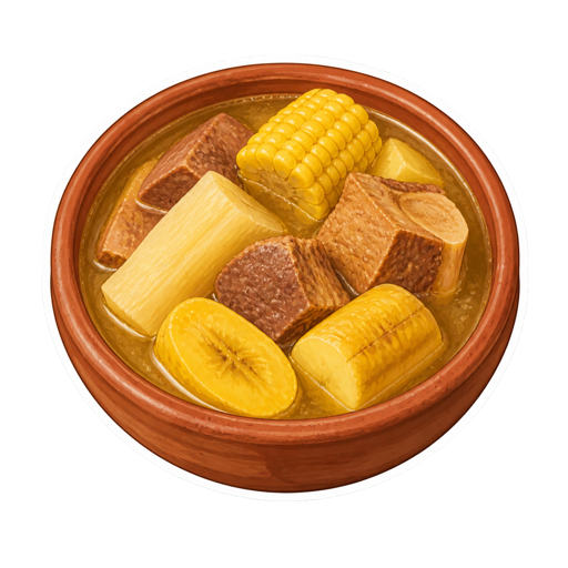 Sancocho sticker illustration
