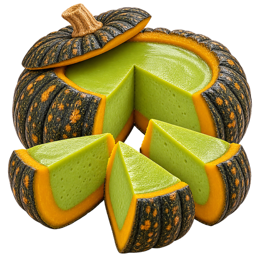 Sangkhaya fak thong (Thai Pumpkin Custard) sticker illustration