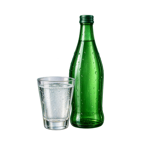 Kiseljak Mineral Water sticker illustration