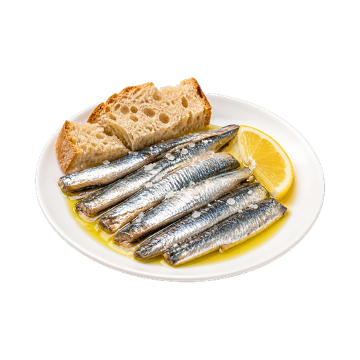 Sardeles Pastes sticker illustration