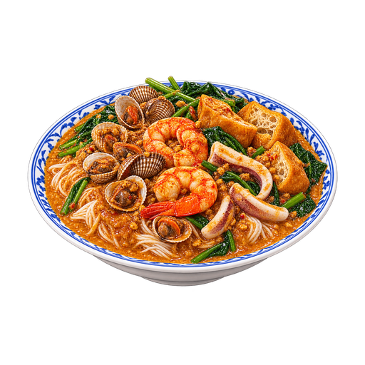 Satay Bee Hoon sticker illustration