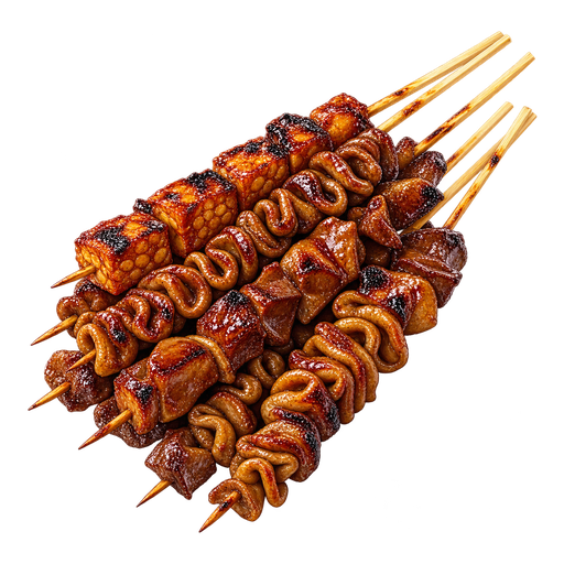 Sate kere sticker illustration