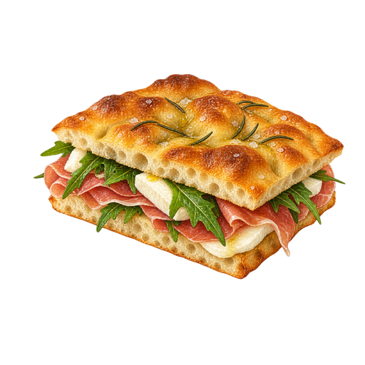 Schiacciata sticker illustration
