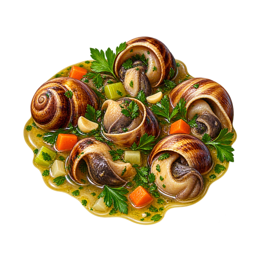 Schneckensuppe sticker illustration