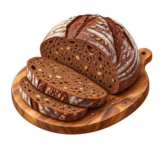 Luxembourg Dark Bread sticker illustration