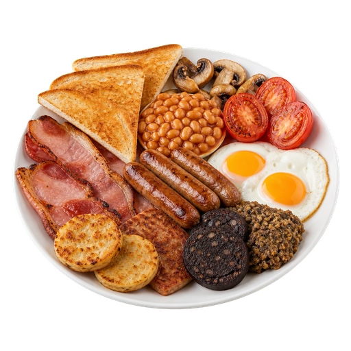 Scottish Breakfast sticker illustration