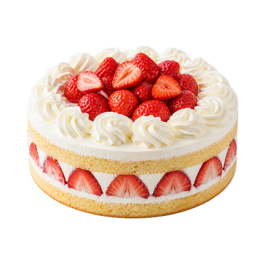 Strawberry Cake sticker illustration