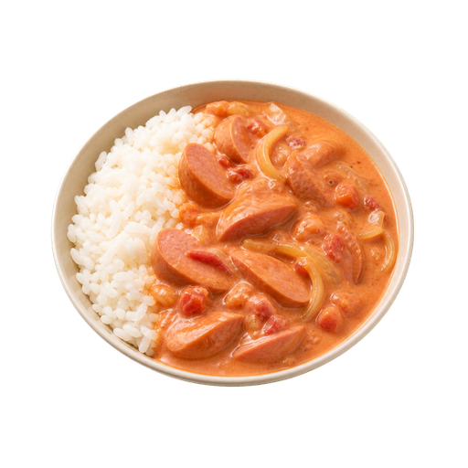 Sausage Stroganoff sticker illustration