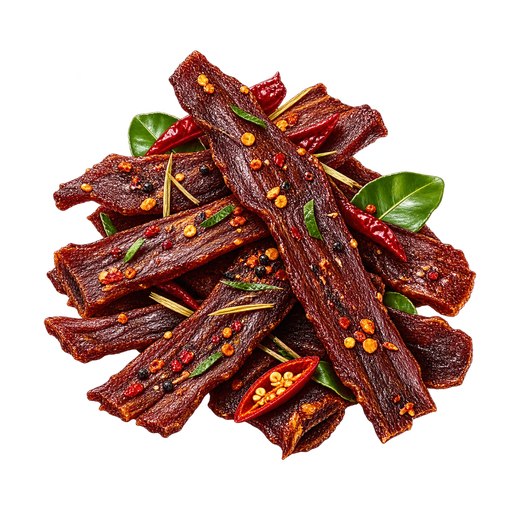 Lao Beef Jerky sticker illustration